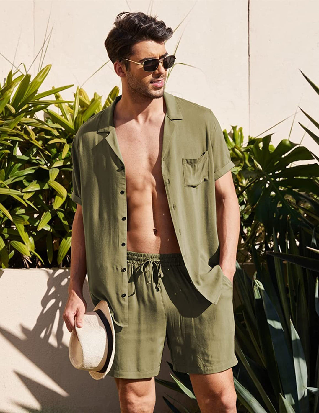 Giovanni - Luxe Linnen Zomerset voor Mannen - River Mode