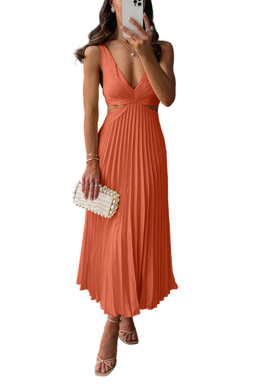 Rumi | Robe de soirée en satin plissé élégante pour femmes