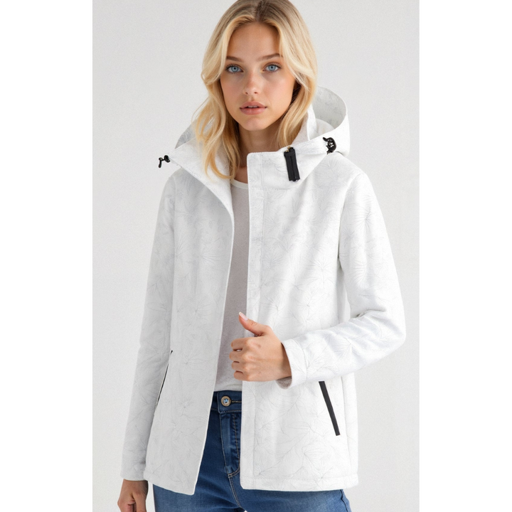 Renata | Veste coupe-vent à capuche avec fermeture éclair frontale pour femme