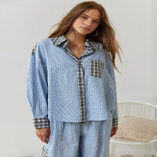 Olinia | Ensemble pyjama rayé pour femme