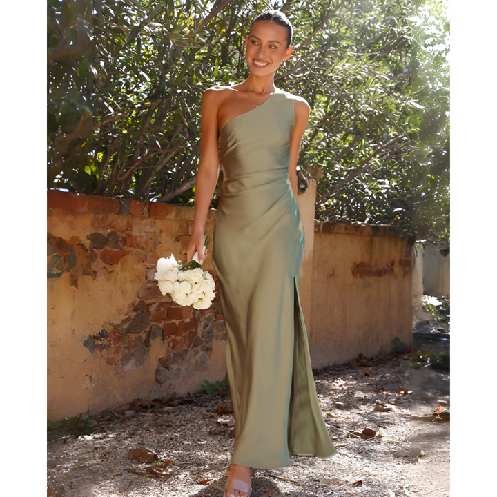 Jocelynn | Robe Longue Élégante Asymétrique pour Femme