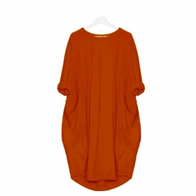 Soltica | Robe midi ample à poches pour femme