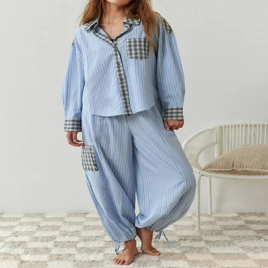 Olinia | Ensemble pyjama rayé pour femme