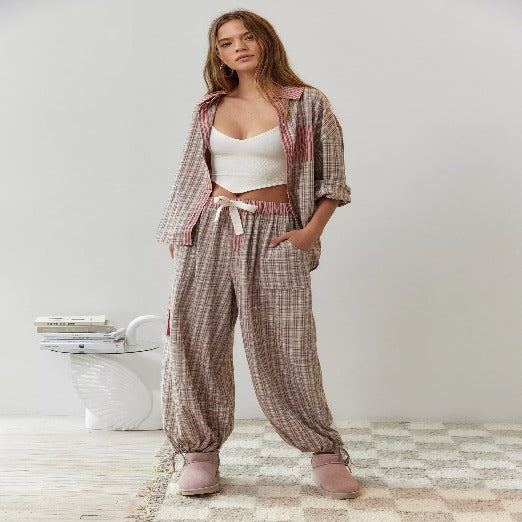 Olinia | Ensemble pyjama rayé pour femme