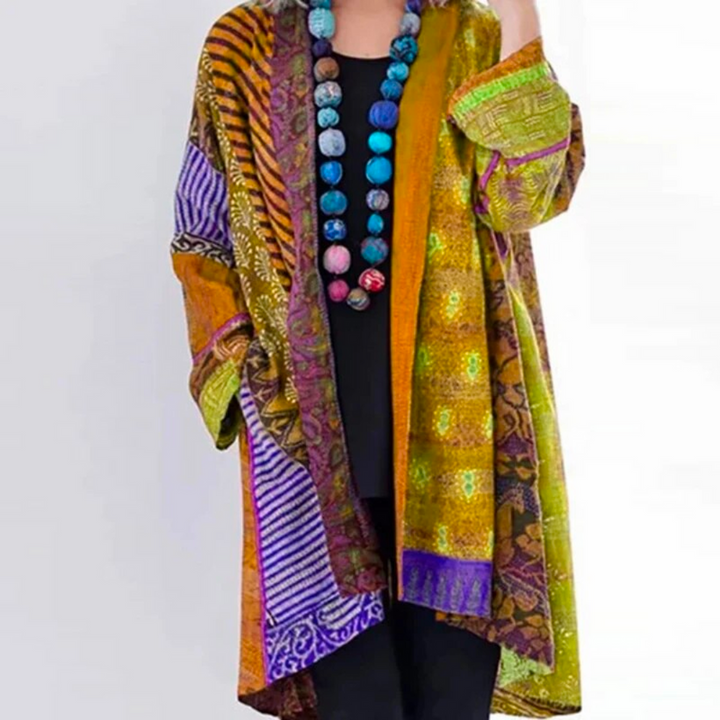 Cornelia | Cardigan bohème patchwork pour femme