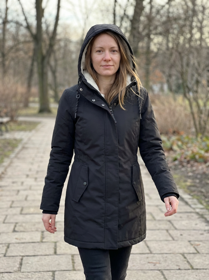 Éliane | manteau d’hiver long imperméable pour femmes, chaud et élégant