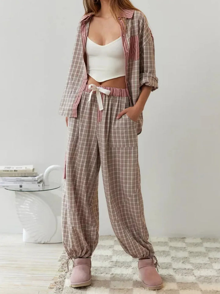 Anneliese | Ensemble Pyjama Deux Pièces en Coton Doux et Extensible pour Femme