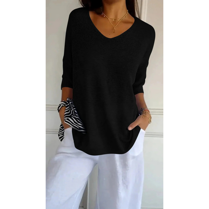 Karine | Pull à col en V pour femme
