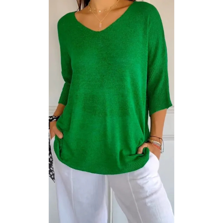 Karine | Pull à col en V pour femme