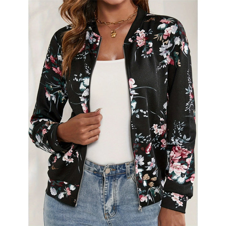 Aurore | Blouson aviateur à fleurs pour femme