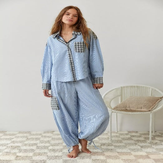 Olinia | Ensemble pyjama rayé pour femme