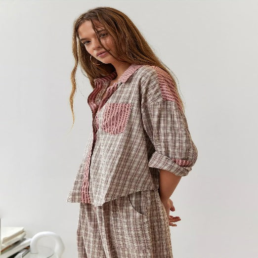 Olinia | Ensemble pyjama rayé pour femme