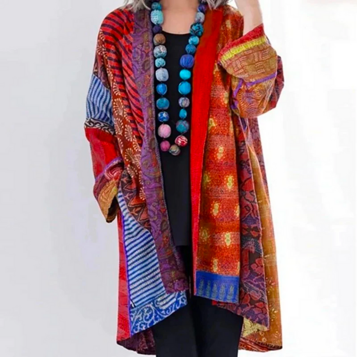 Cornelia | Cardigan bohème patchwork pour femme