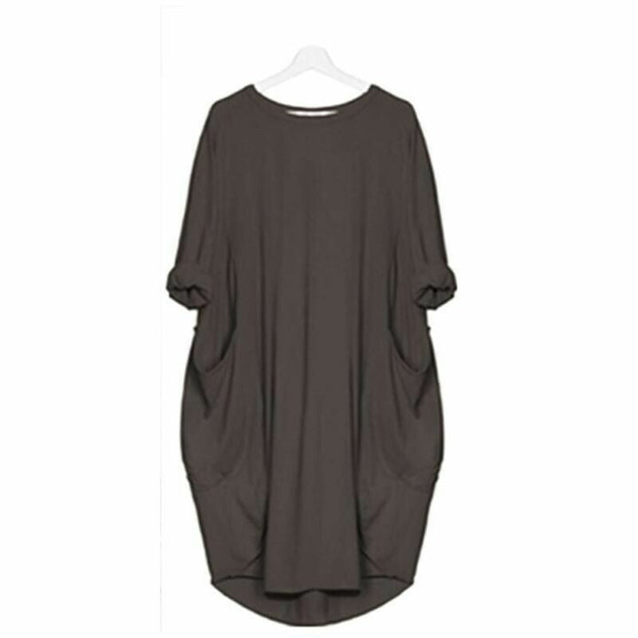 Soltica | Robe midi ample à poches pour femme