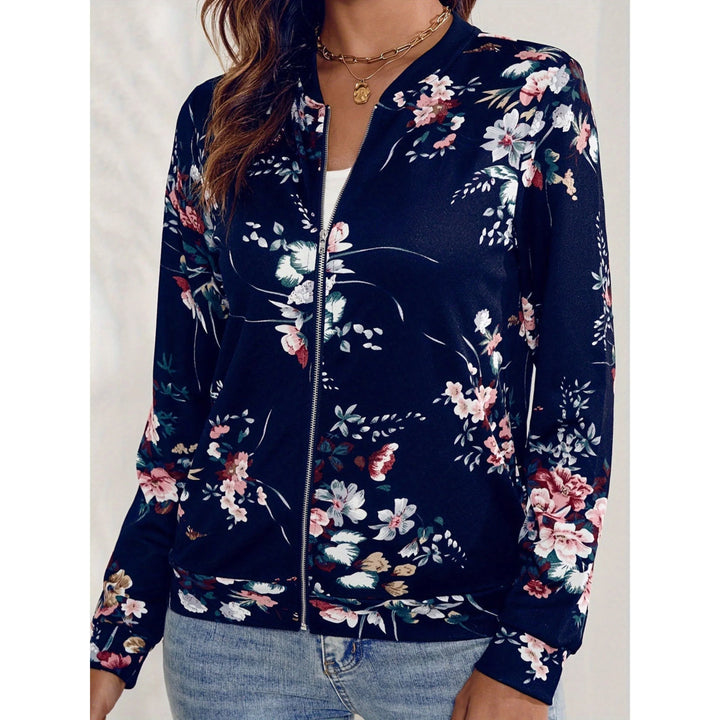 Aurore | Blouson aviateur à fleurs pour femme