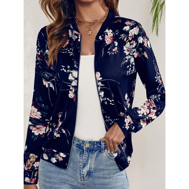 Aurore | Blouson aviateur à fleurs pour femme