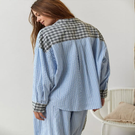 Olinia | Ensemble pyjama rayé pour femme