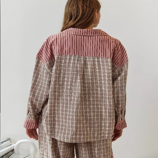 Olinia | Ensemble pyjama rayé pour femme