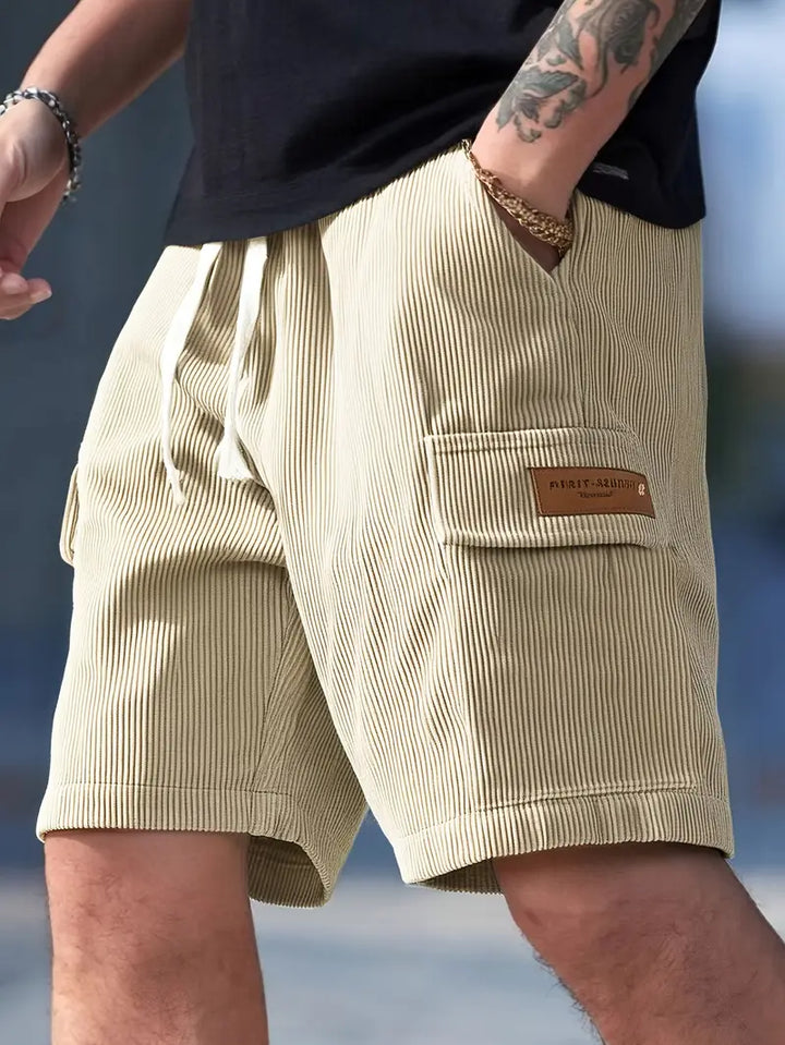 Zedric | Pantalon cargo d'été en velours côtelé pour homme