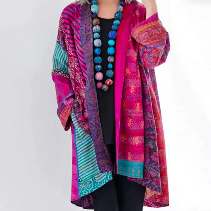 Cornelia | Cardigan bohème patchwork pour femme