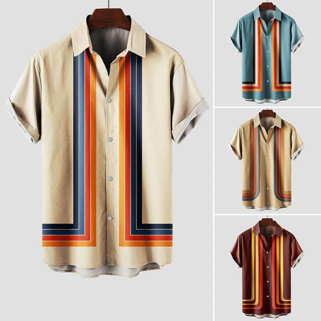 Zacharie | Chemise d'été rétro pour homme