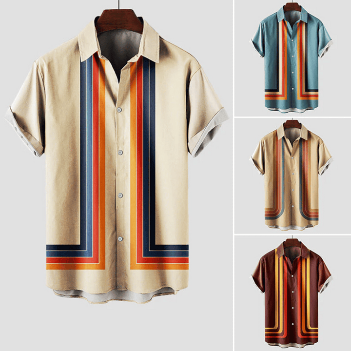 Zacharie | Chemise d'été rétro pour homme