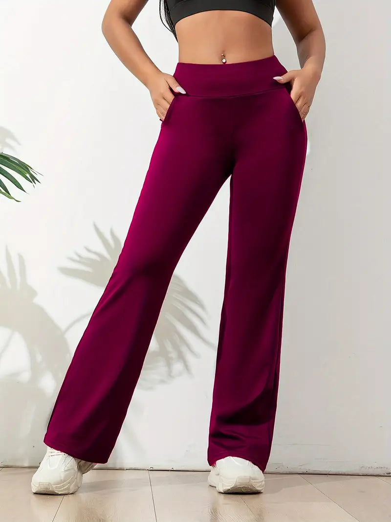 Nathalie | Pantalon de yoga femme | Taille haute gainante | Tissu doux et respirant