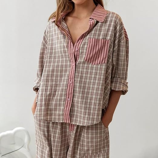 Olinia | Ensemble pyjama rayé pour femme