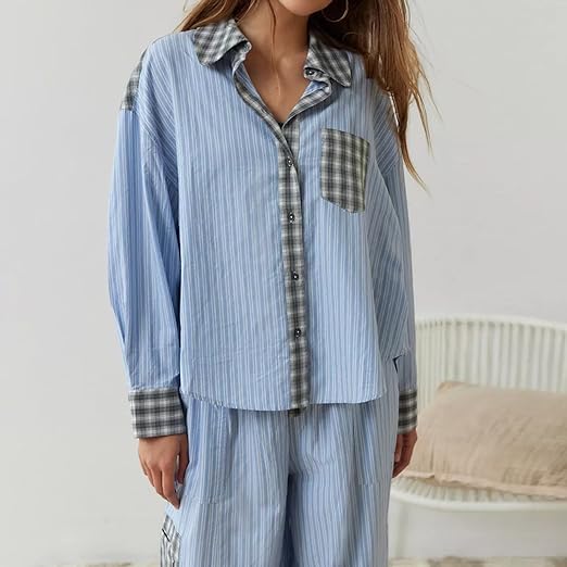 Olinia | Ensemble pyjama rayé pour femme