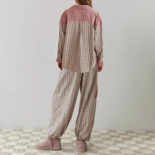 Olinia | Ensemble pyjama rayé pour femme