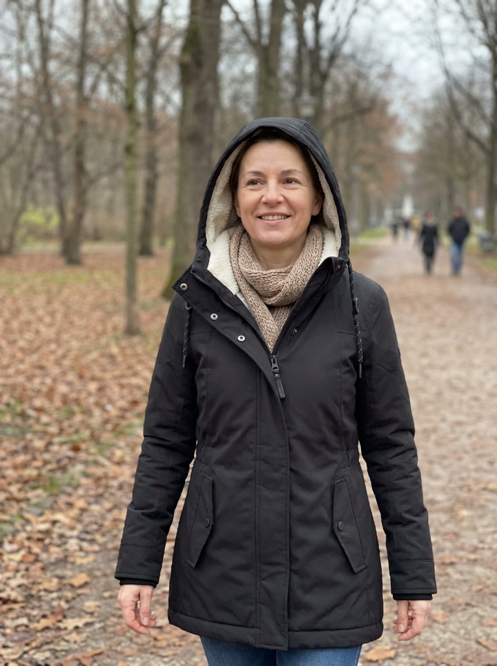 Éliane | manteau d’hiver long imperméable pour femmes, chaud et élégant