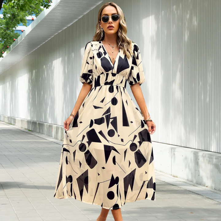 Rosalina | Robe d'été à imprimé fleuri en tissu léger pour femme