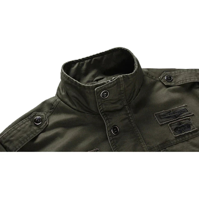 Ilan | Veste de motard à manches longues avec fermeture éclair pour homme