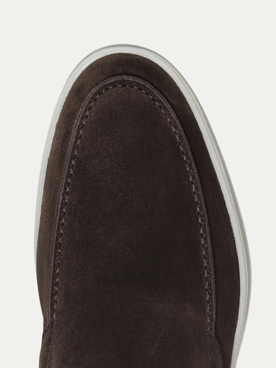 Mocassins de Yacht en Daim Gris Chaleureux pour Homme