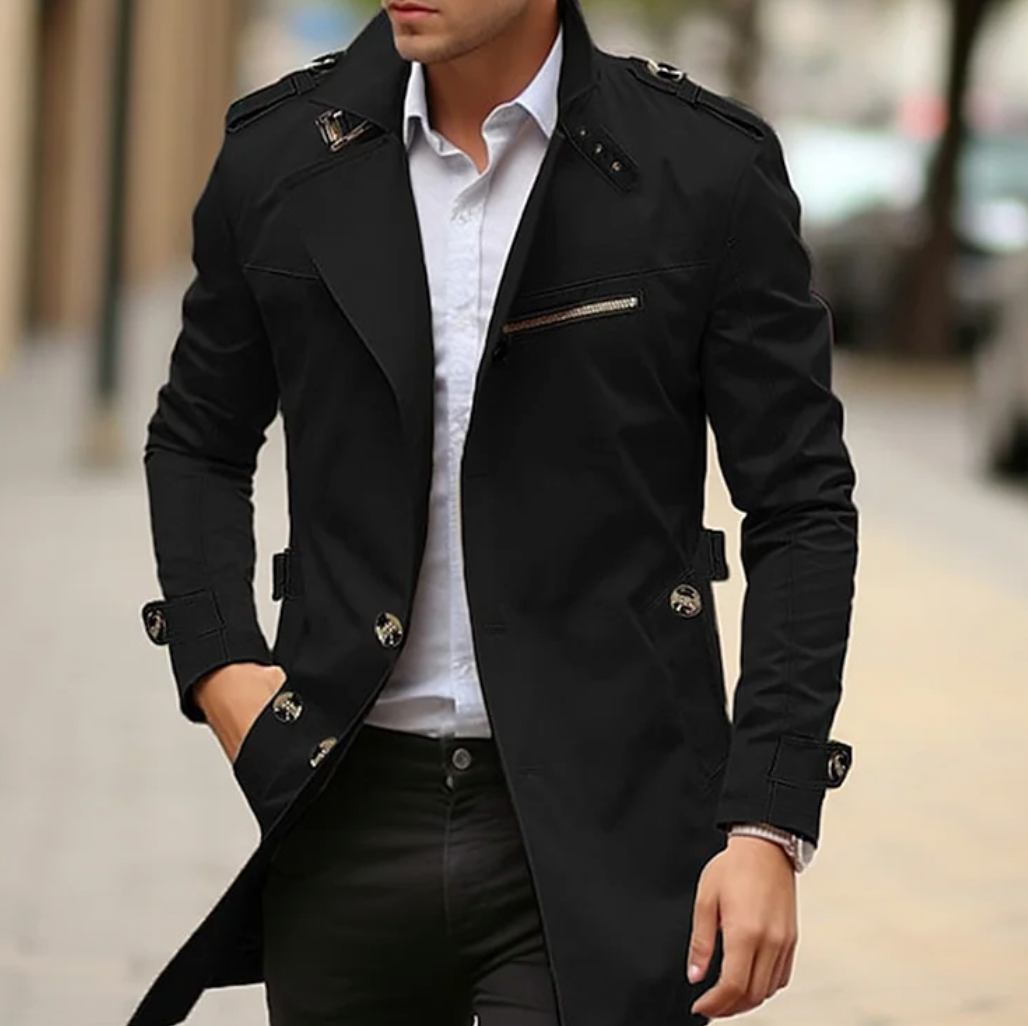 Tavin | Trench-coat élégant d'automne pour hommes