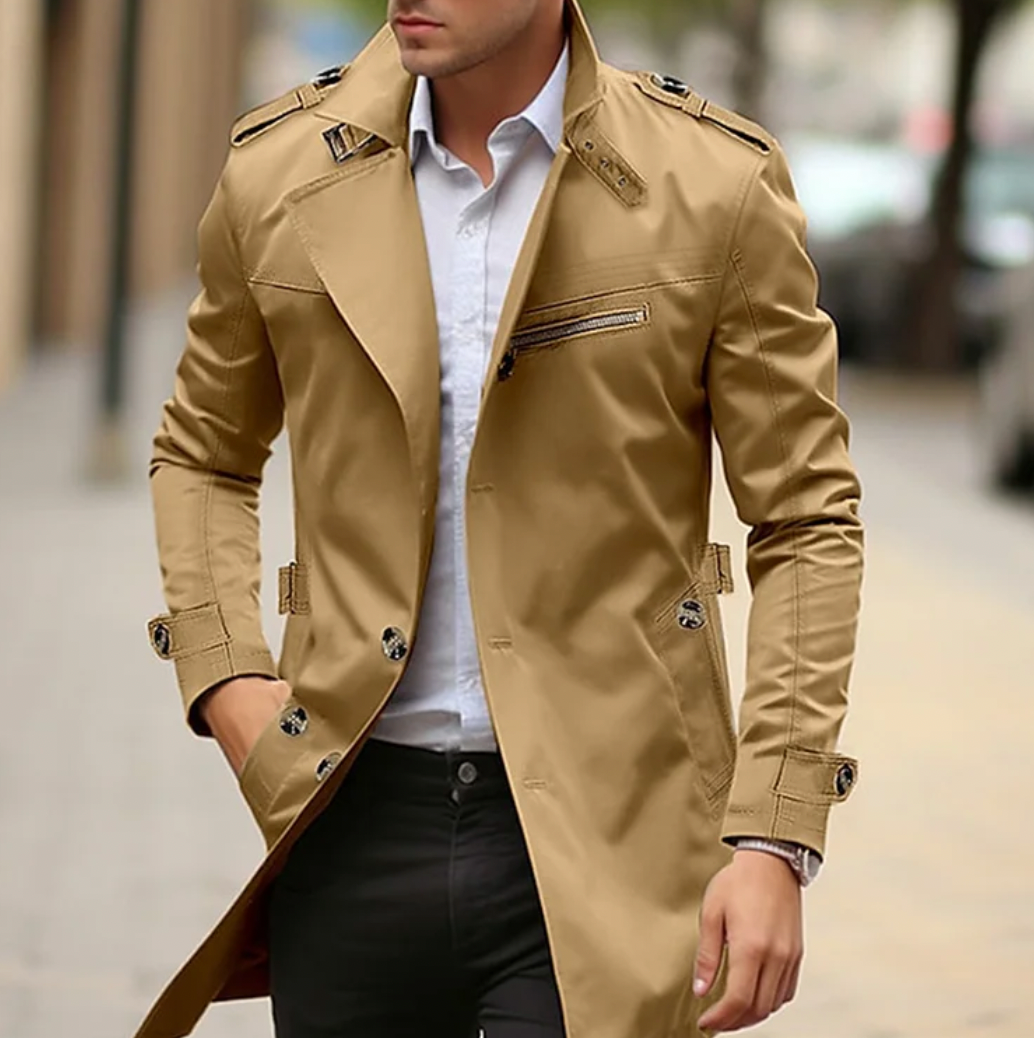 Tavin | Trench-coat élégant d'automne pour hommes