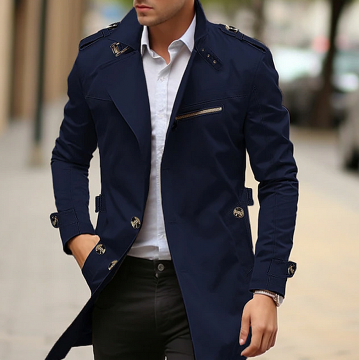 Tavin | Trench-coat élégant d'automne pour hommes