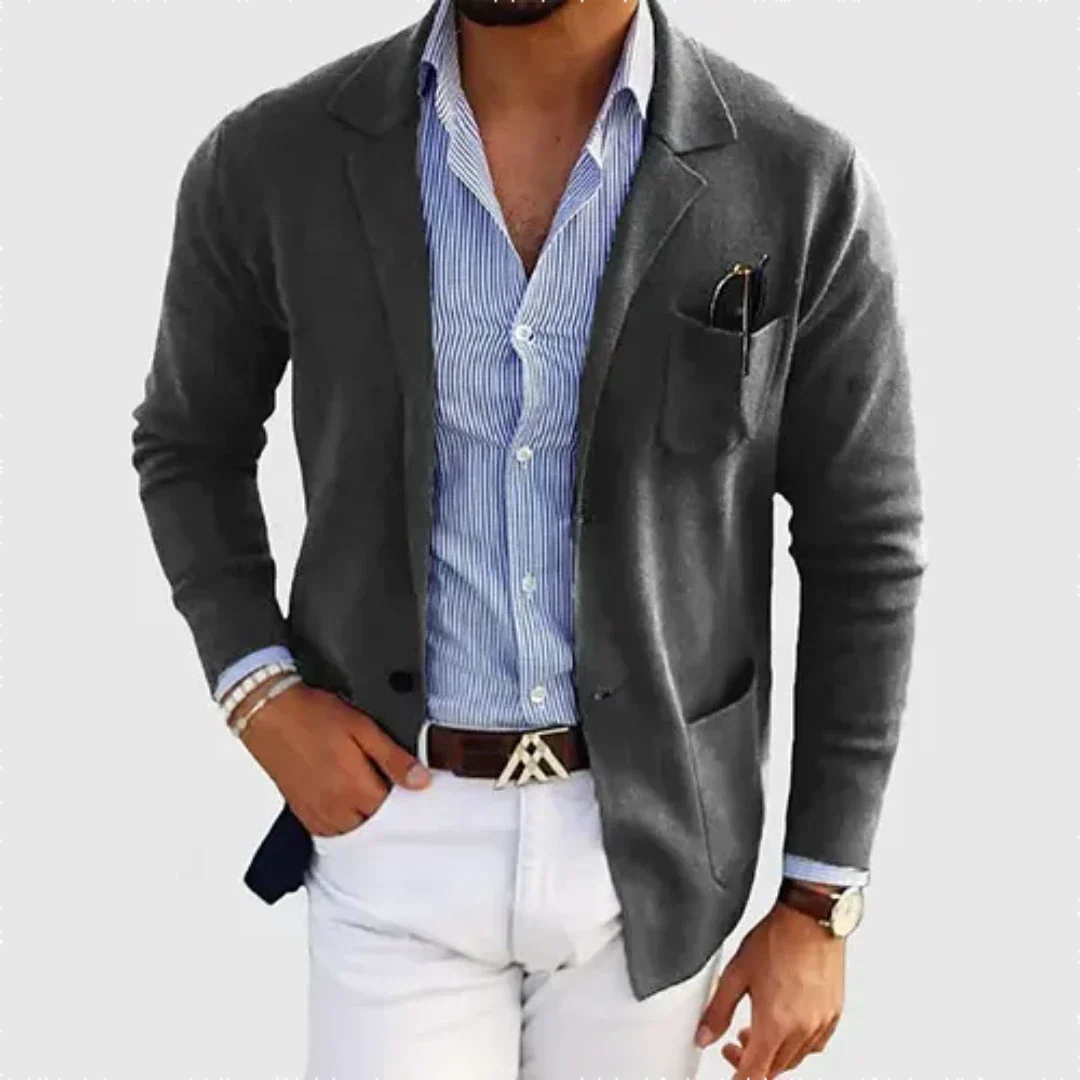 Ocean | Blazer de Travail Décontracté avec Doublure Chaude pour Homme