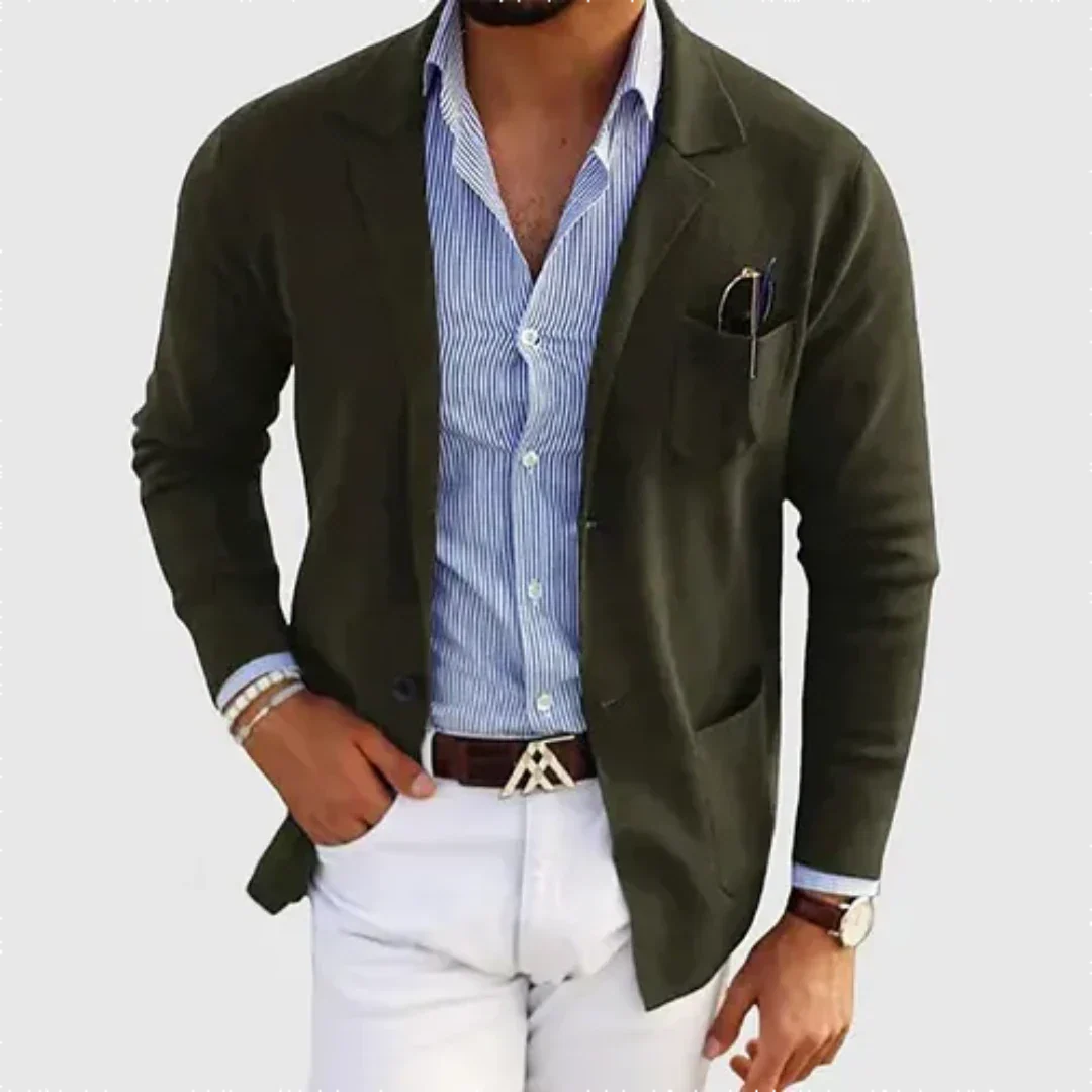 Ocean | Blazer de Travail Décontracté avec Doublure Chaude pour Homme
