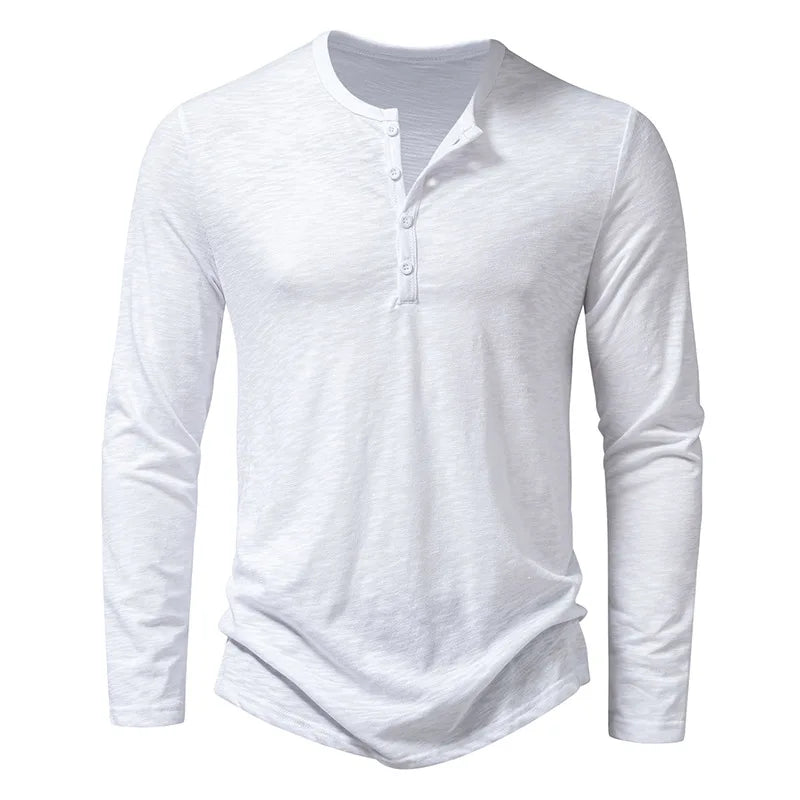 Benois | Chemise Henley à manches longues pour homme