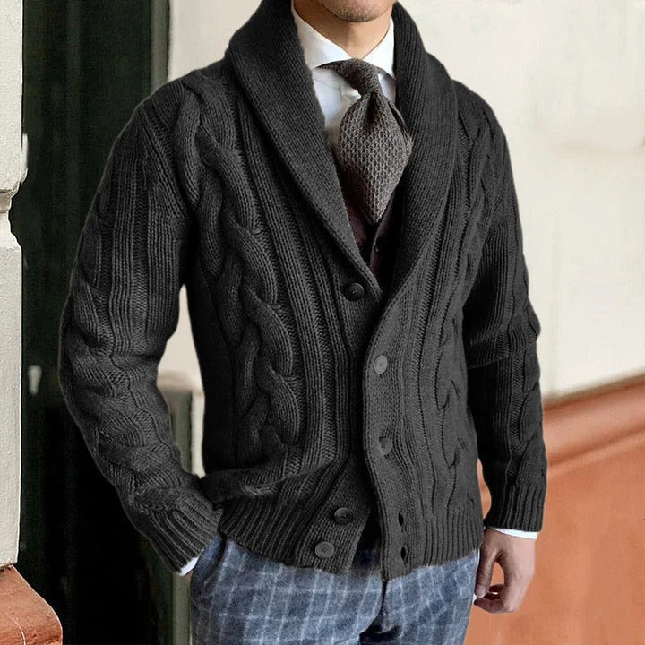 Wiley | Élégant cardigan chaud en tricot pour homme de printemps