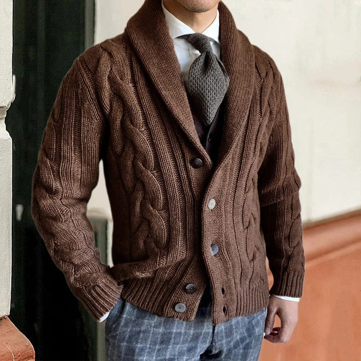 Wiley | Élégant cardigan chaud en tricot pour homme de printemps