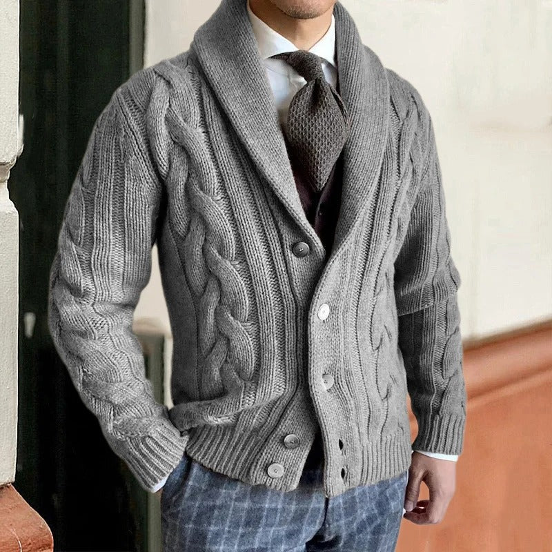 Wiley | Élégant cardigan chaud en tricot pour homme de printemps