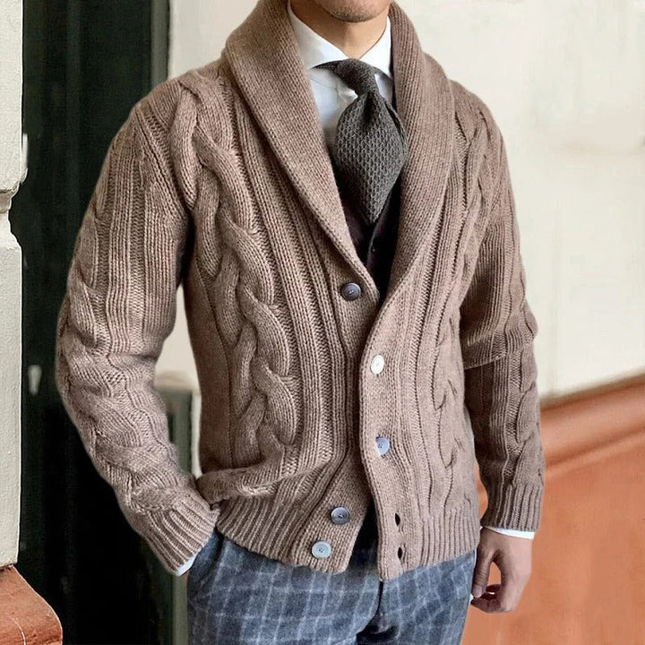 Wiley | Élégant cardigan chaud en tricot pour homme de printemps