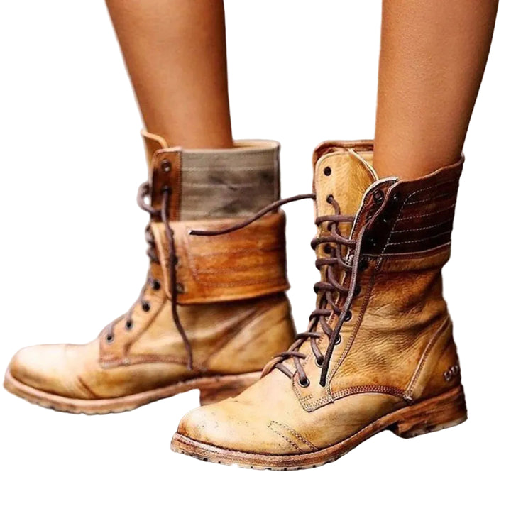 Ambre | Bottines à lacets en cuir pour femme