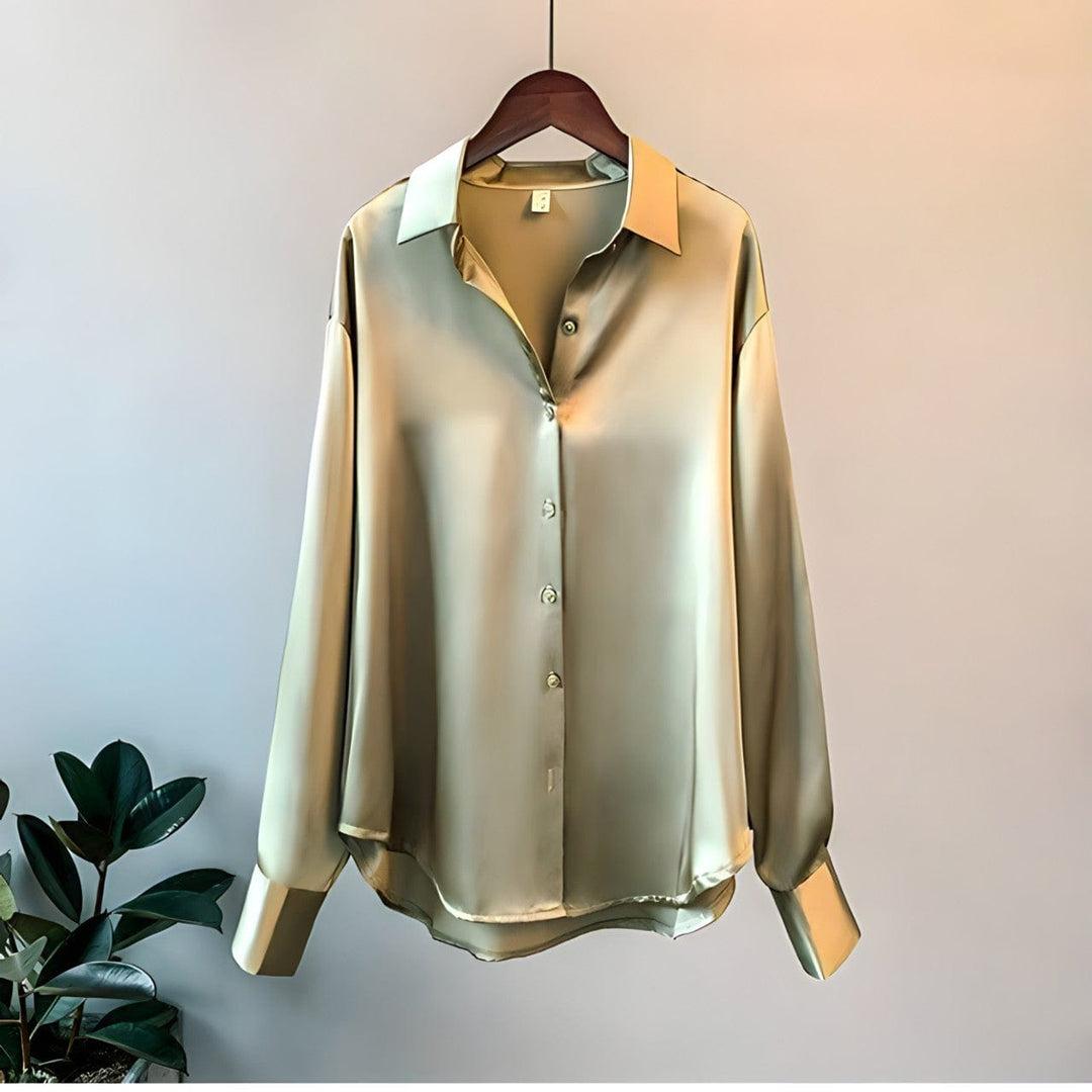 Avery | Chemisier en satin pour femme