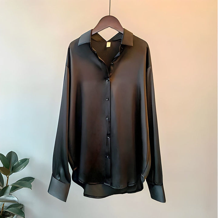 Avery | Chemisier en satin pour femme