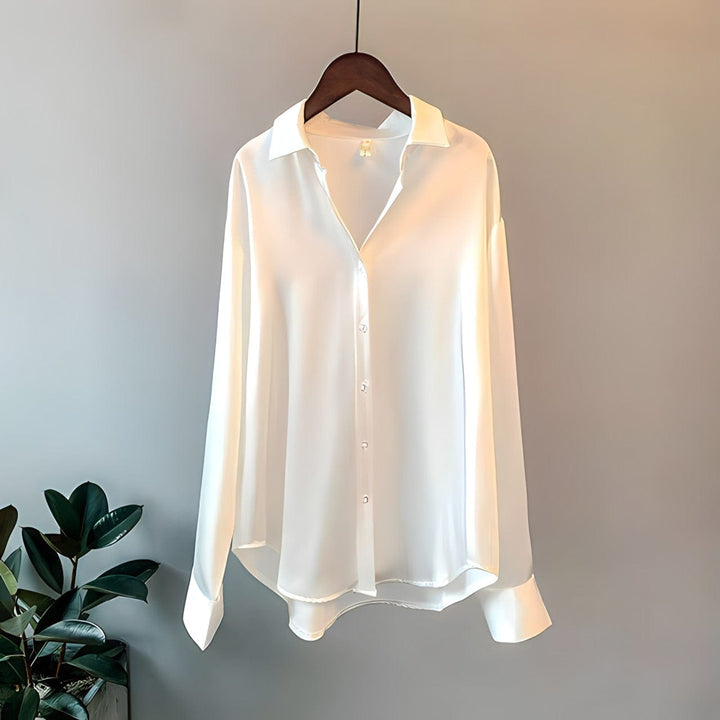 Avery | Chemisier en satin pour femme