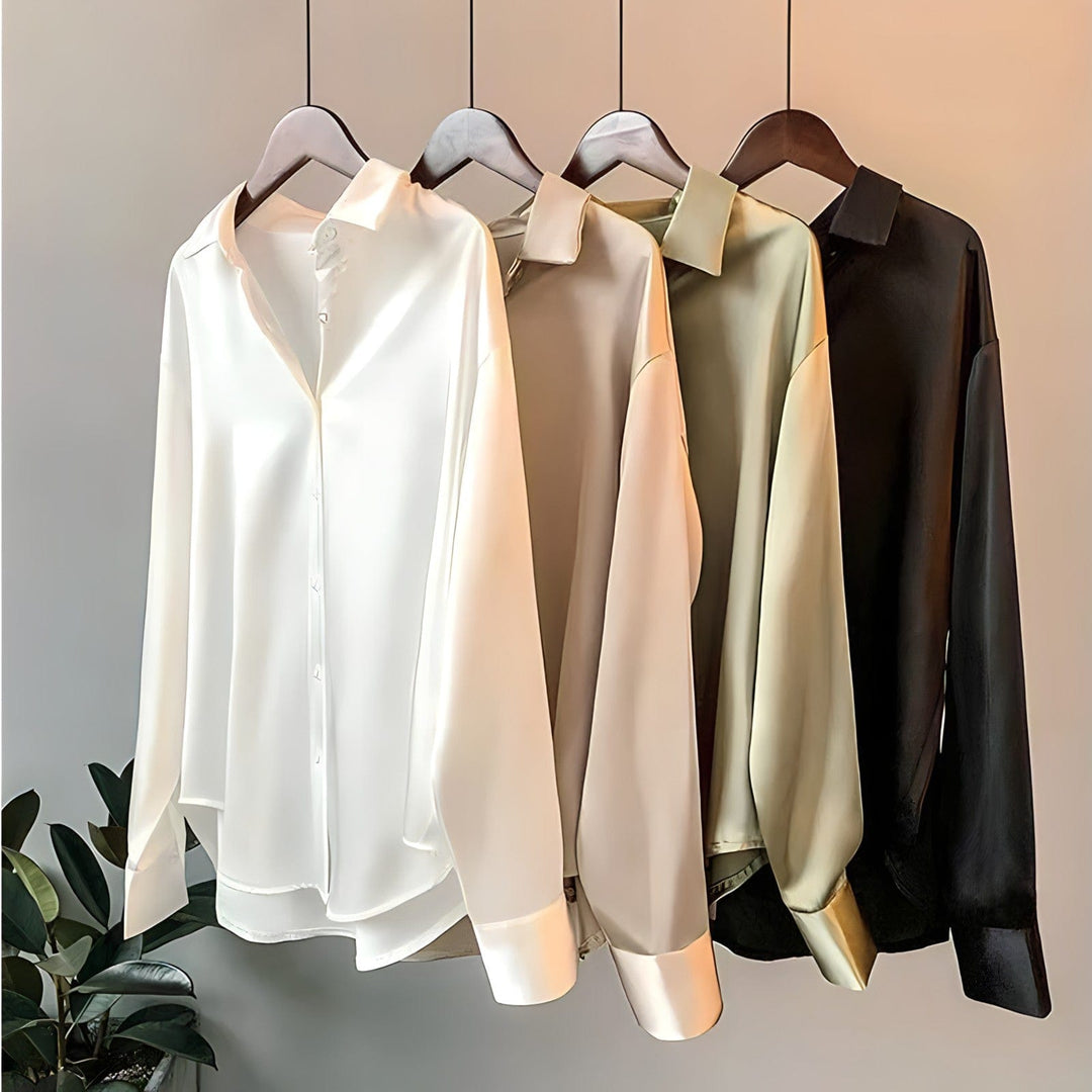 Avery | Chemisier en satin pour femme