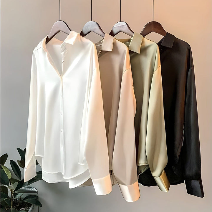 Avery | Chemisier en satin pour femme